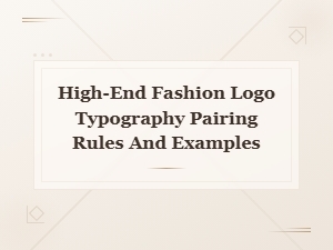 Luxury Fashion Logo Typography Pair